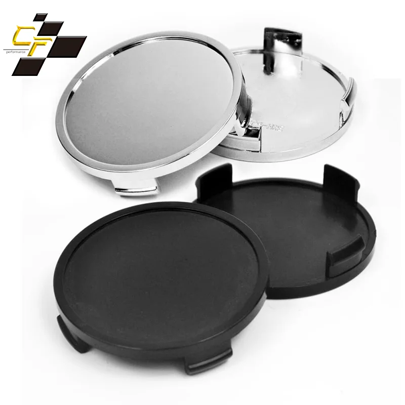 

40pcs 69mm 68mm Pure Base Black Silver Car Wheel Center Cover Rims Without Emblem Auto Tuning Universal Hub Caps For Alloy Wheel