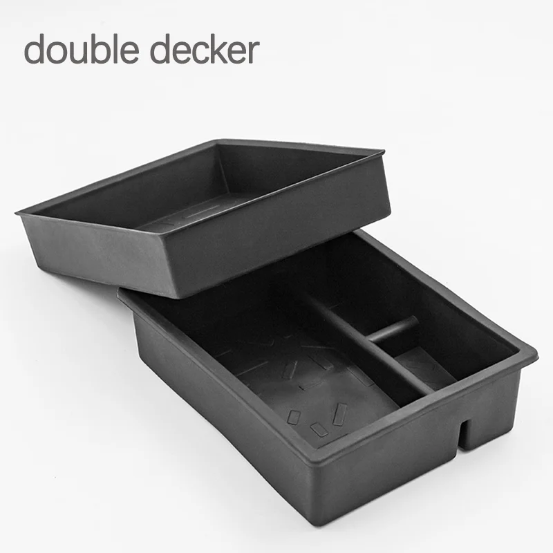 

Контейнер для хранения Zeekr X, двойная коробка, внутренняя отделка автомобиля из ТПЭ, ящик для подлокотника, ящик для хранения