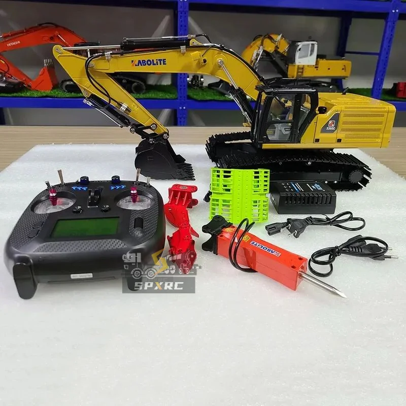 

In Stock 1/18 RC Hydraulic Excavator Model 336GC Upgrade Limited Edition Yellow K961 100S KABOLITE Metal Hydraulic Model