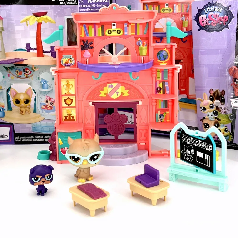 

Hasbro Littlest Pet Shop Sweet School Day Splash Park Party Doll Gifts Toy Model Anime Figures Collect Ornaments