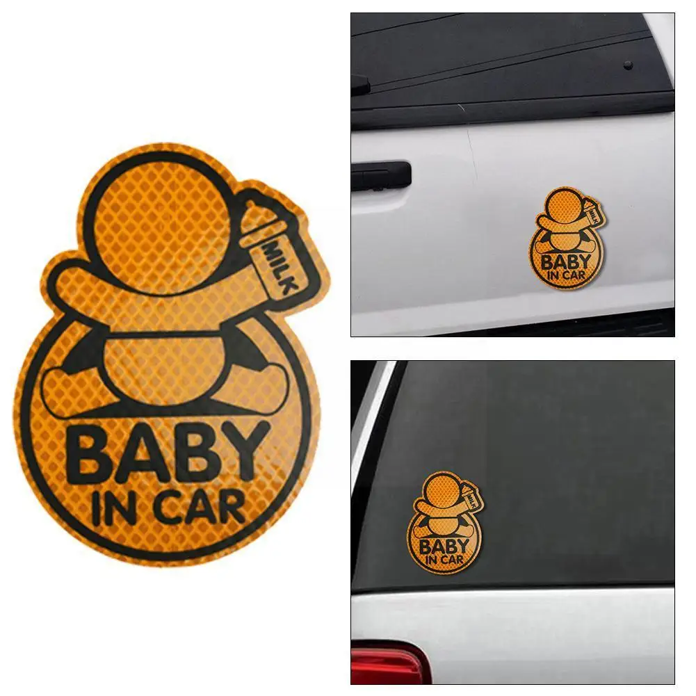 

Car Personality Baby In Car Guan Yuanguang Reflective Stickers To Stickers Reflective Rumbling Warning Prevent Speakers Q3o6