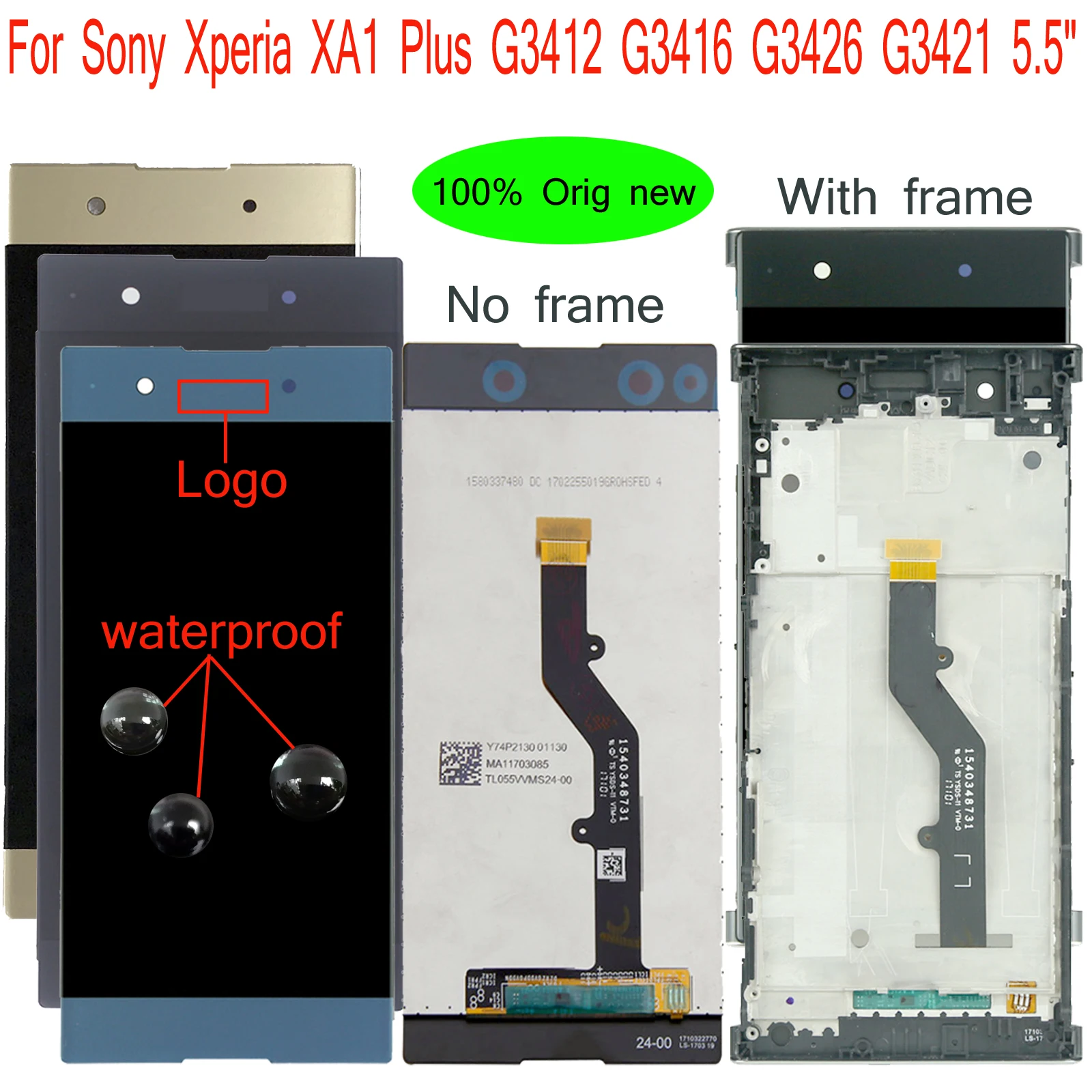 ЖК-дисплей Shyueda, сенсорный экран 5,5 дюйма для Sony Xperia XA1 Plus G3412 G3416 G3426 G3421