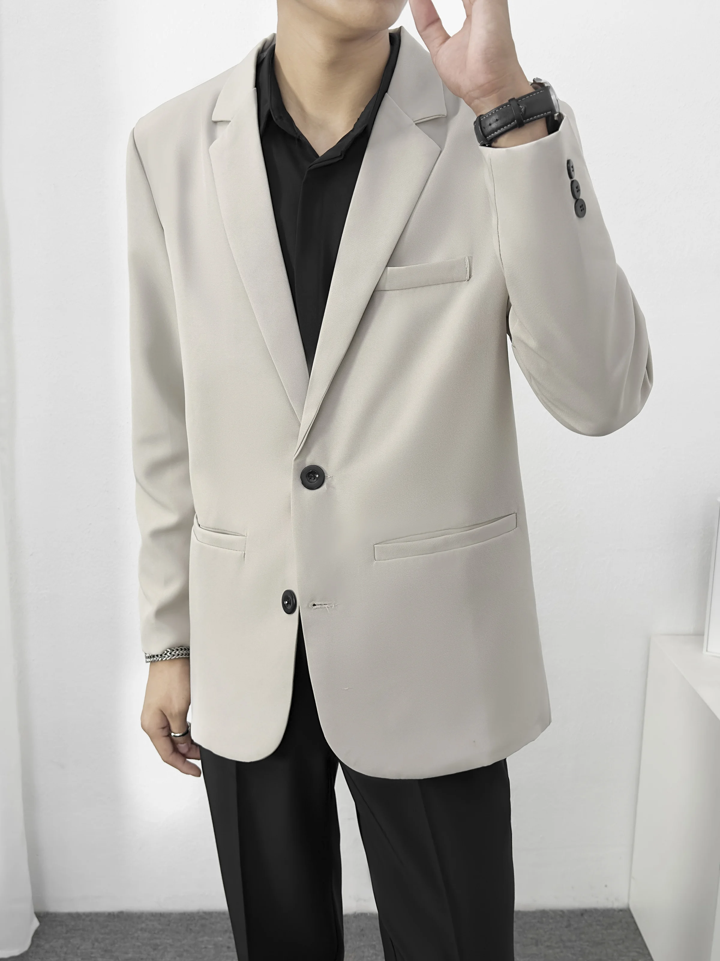 Small Suit Men's Korean-Sle Slim fit Top Outerwear Best Man Bridegroom Wedding Business Professional Guest look ...
