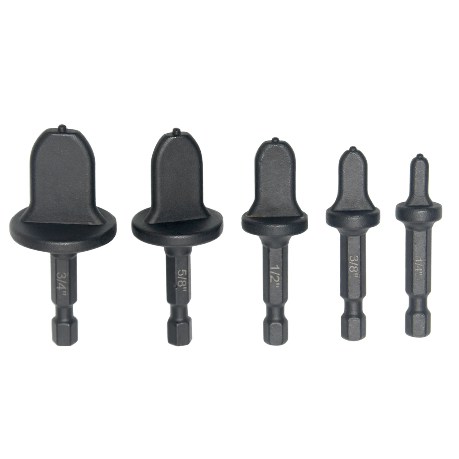 

5pcs Tube Expander Set Air Conditioner Portable Flaring Drill Bits Electric Reamer Accurate Rotary Tool Hex Handle Copper Pipe