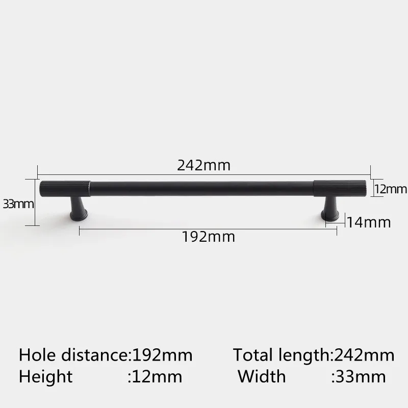 

KK&FING ручка для шкафа из алюминия, медный/черный