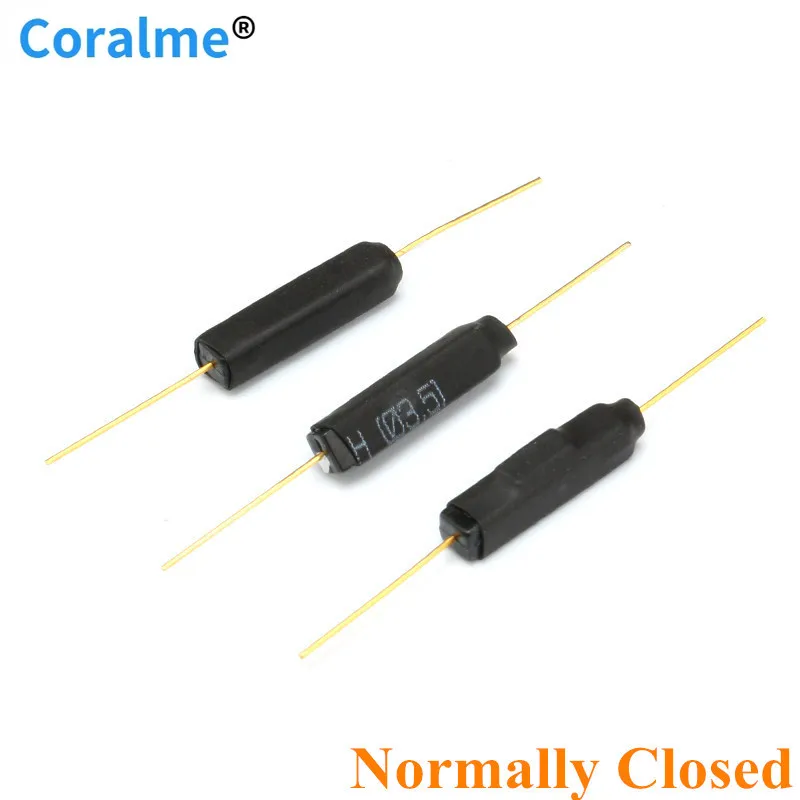 

5 pcs Reed Switch Plastic Type GPS-14B 2*14 Anti-Vibration Damage Magnetic Switch NC Normally Closed