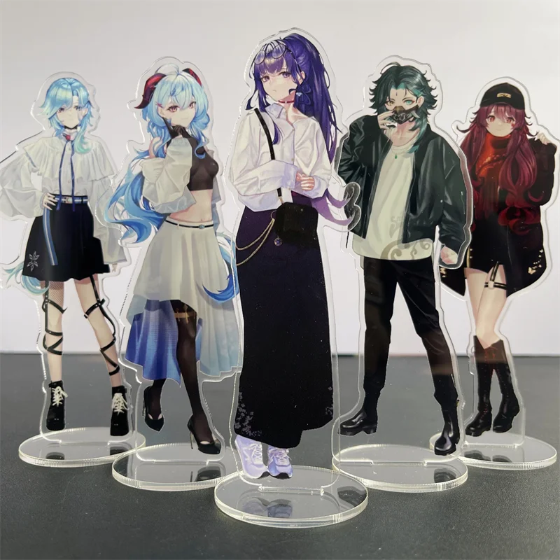 

Hot Anime Genshin Impact Raiden Shogun Cosplay Acrylic Figure Xiao Hutao Stand Model Plate Desk Decoration Fans Collection Gift