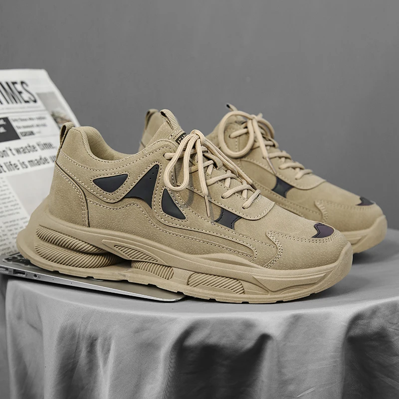 Мужские повседневные кроссовки зимняя уличная спортивная теплая плюшевая