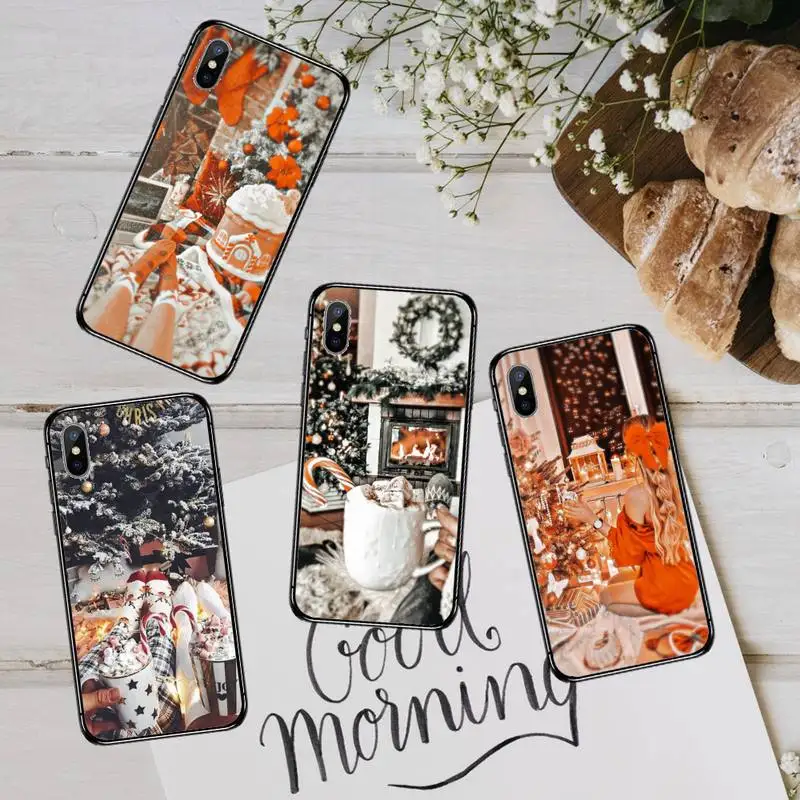 

Fashion girl Merry christmas Phone Case For iphone 12 11 13 7 8 6 s plus x xs xr pro max mini shell