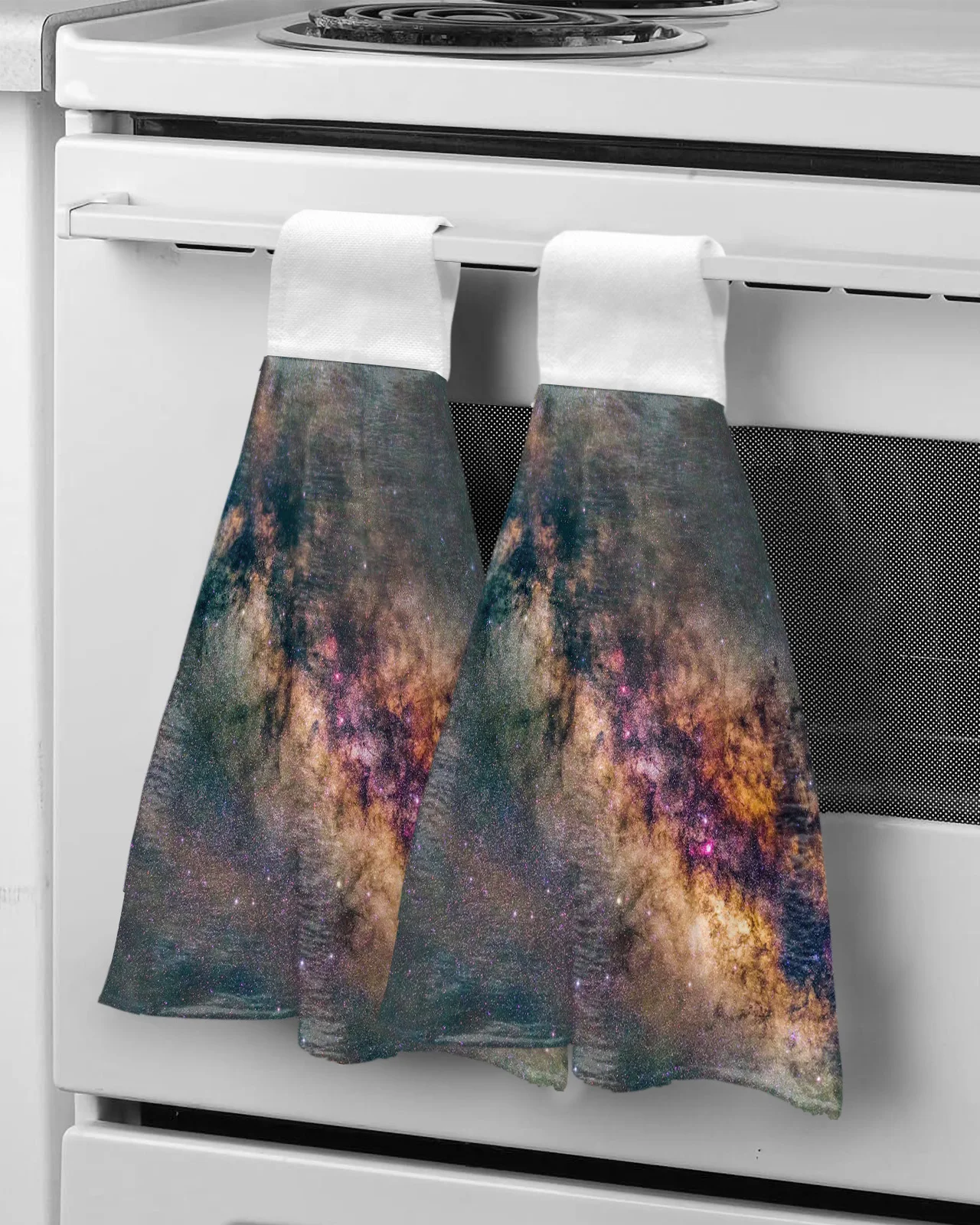 

Космическая галактика, салфетки для рук на заказ, впитывающие подвесные полотенца, домашние кухонные салфетки, салфетки для ванной комнаты и ванной