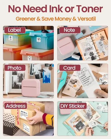 3 рулона Phomemo, белая наклейка, бумага, термоэтикетка для портативного мини-принтера T02 M02L, прозрачные прозрачные липкие бумаги 50 мм/53 мм