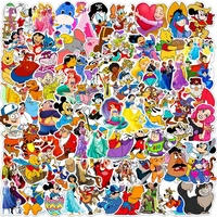 103050100pcs cute disney character mickey mouse stitch anime stickers laptop luggage scrapbook guitar kid cartoon sticker toy