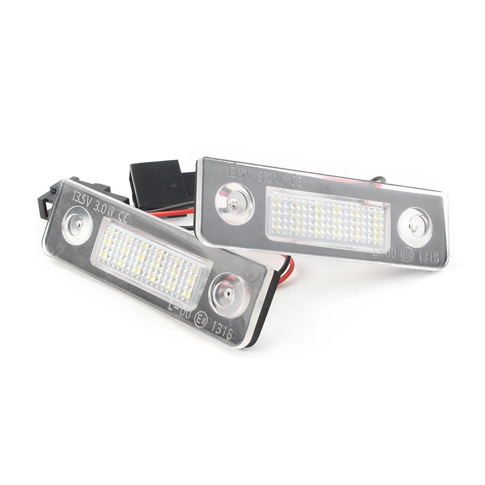 Автоматическая белая светодиодная лампа освещения номерного знака с проводкой