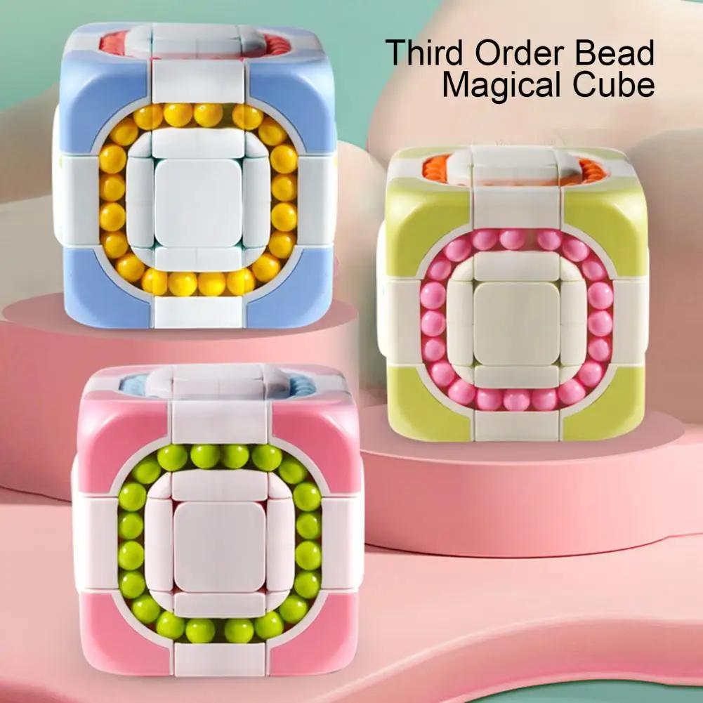 

Cube Toy Creative Portable Relieve Stress Third Order Bead Cube Toy Magical Cube Birthday Gift