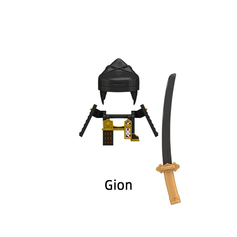 Средневековый японский самурай Kyuzo Gion Heiwachi Satsuki Masashige Apenanka Shimizu Aoi Model Blocks MOC Bricks Set