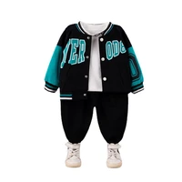 new autumn baby girls clothes children boys fashion sports jacket t shirt pants 3pcssets toddler casual costume kids tracksuits