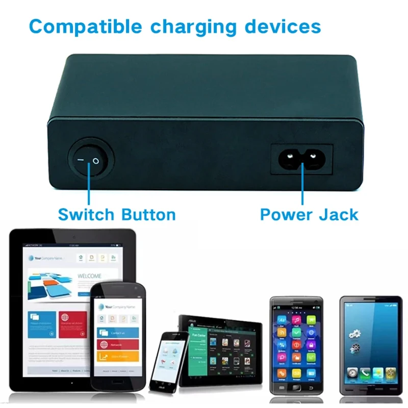 65W Fast Charge Portable Charger Type C PD 20W Quick Adapter 10/5/6Port Multi USB Dock Station For IPhone Samsung Xiaomi Huawei
