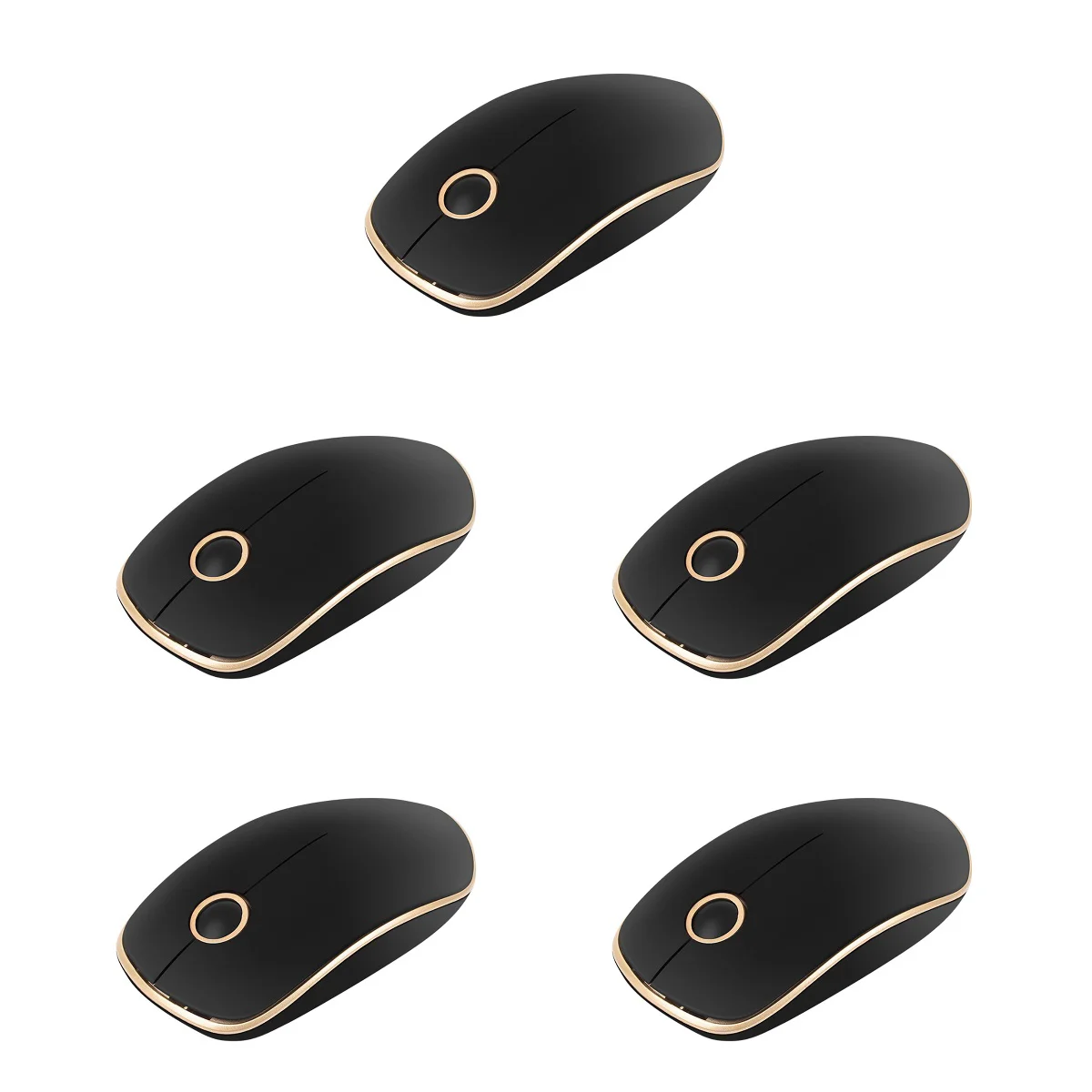 

5x Wireless for Laptop Ergonomic Silent Wireless Computer Wireless Travel USB Optical