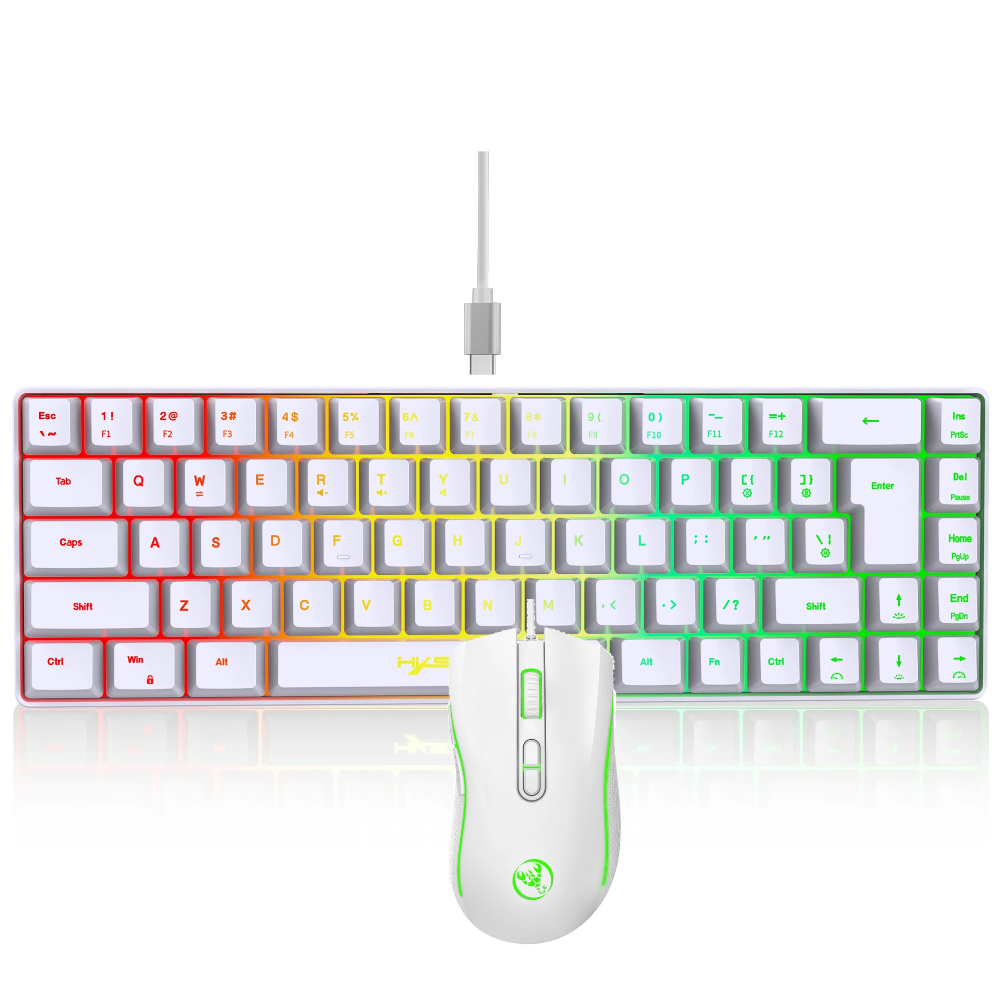 Новое поступление 2024 проводные игровые клавиатуры и мыши с RGB-подсветкой