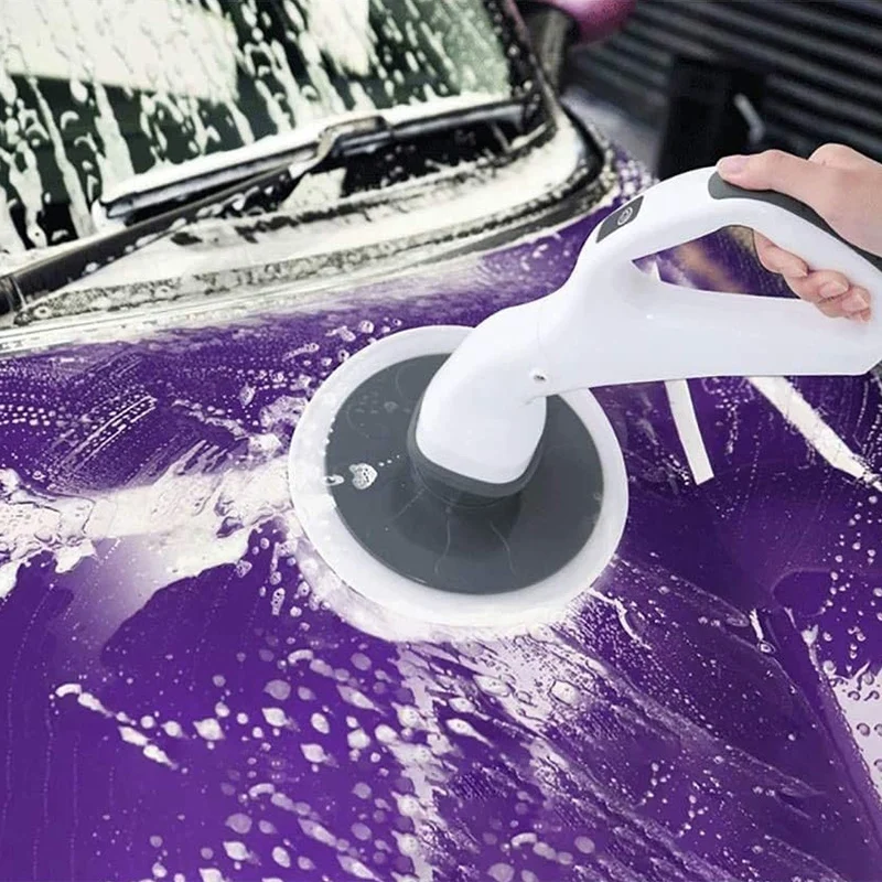 

Электрический вращающийся скребок, беспроводной скребок для пола с 4 сменными насадками