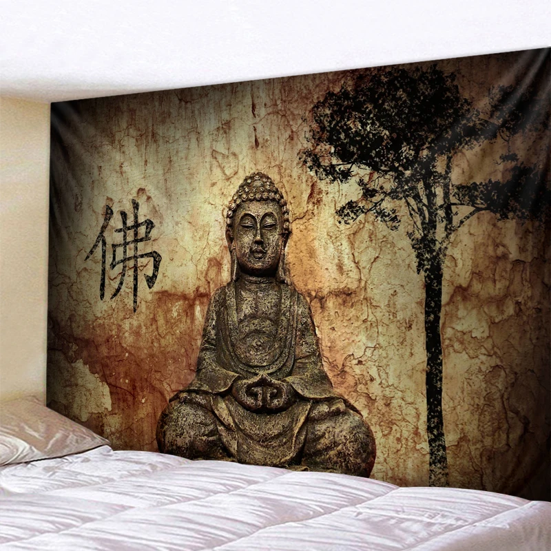 

Home Decor Indian Buddha Meditation Tapestry Mandala Hippie Boho Yoga Mat For Bedroom Living Room Tapiz Wall Hanging Cloth