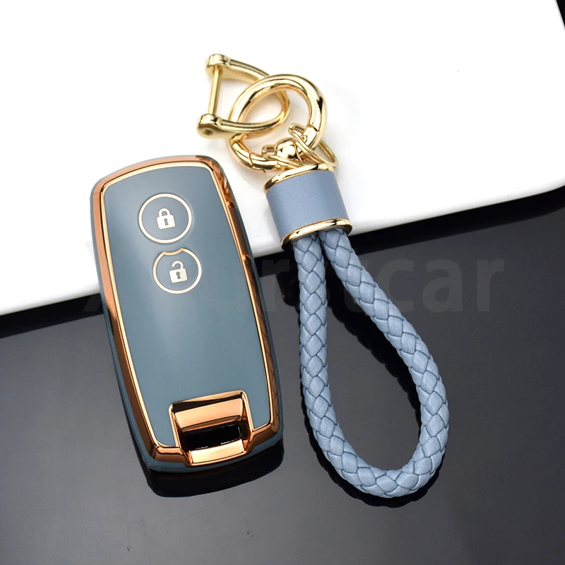 

Чехол из ТПУ для автомобильного дистанционного ключа для Suzuki Grand Vitara SX4 S-Cross XL-7 Kuyucha Sch4 Swift 2007-2010, чехол-брелок, держатель без ключа