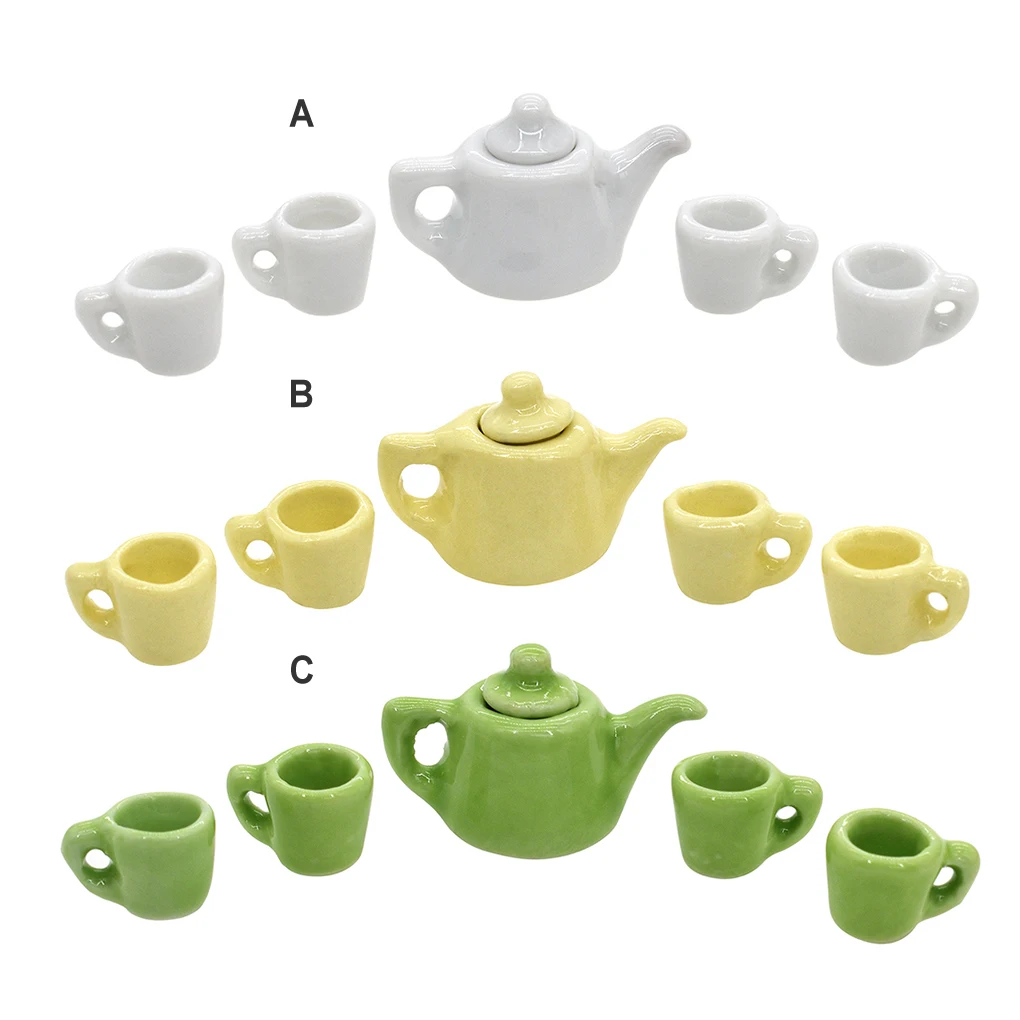 

Миниатюрная столовая посуда для кукольного домика, 1-12 дюймов