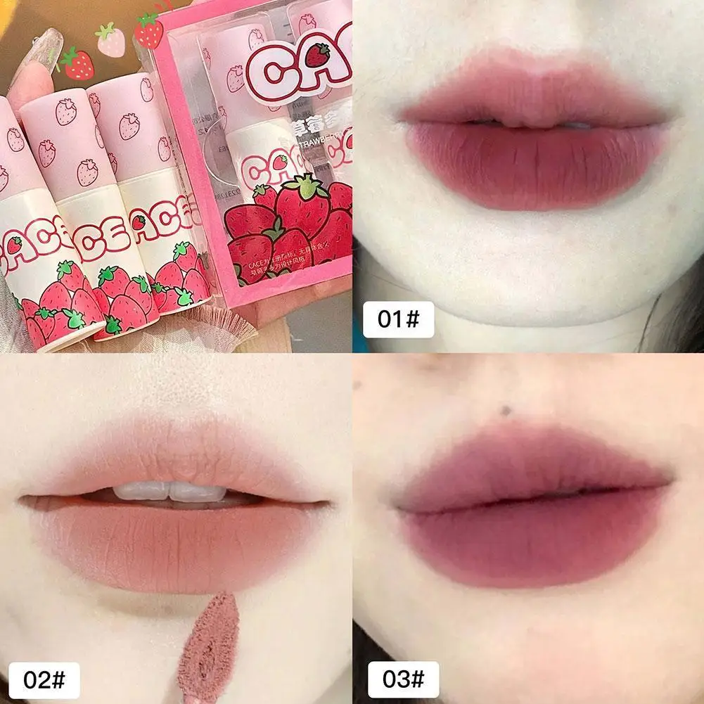 

Sexy Lip Glaze Matte Liquid Lipstick 6 Color Waterproof Lip Red Nude Blusher Rouge Lip Makeup Tint Cheek Mud Cosmetics Y4E1