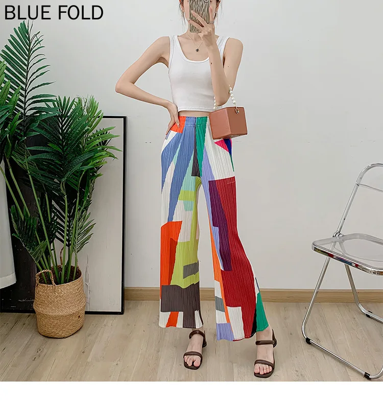 Высококачественные плиссированные универсальные повседневные брюки для женщин