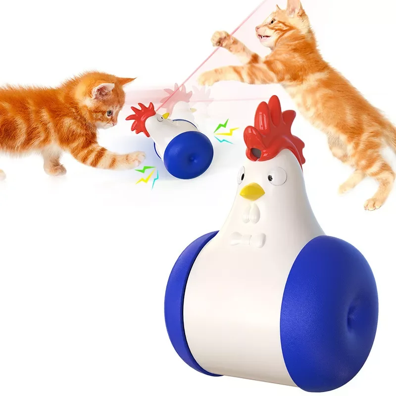 

NEW2023 Pet Supplies Smart Sounding Nonstop Pet Toys Cats Self-entertainment Hair Laser Chick Model Teasing Toys for Cat