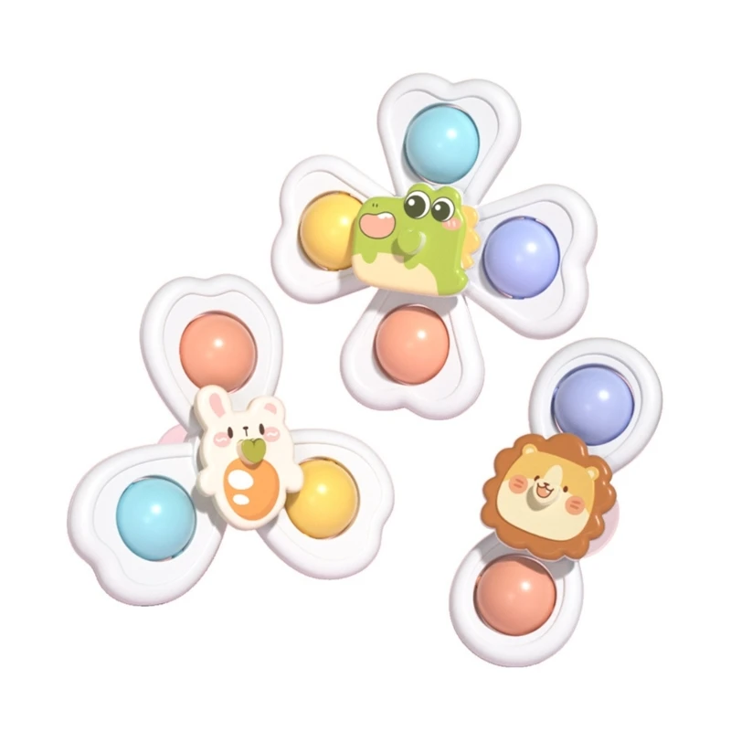 

Plastic Suction Cup Spinning Tops Toy Assemble Multiple Use Toy for Kids