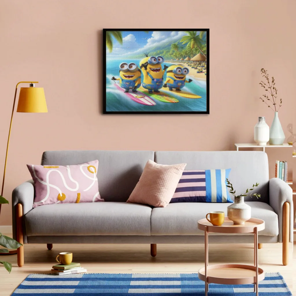 Миньоны Алмазная картина Полная мозаика Вышивка Домашний декор Новый