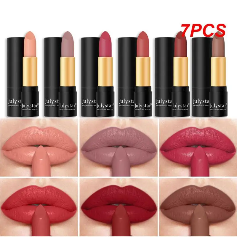 

7 шт., водостойкие матовые помады
