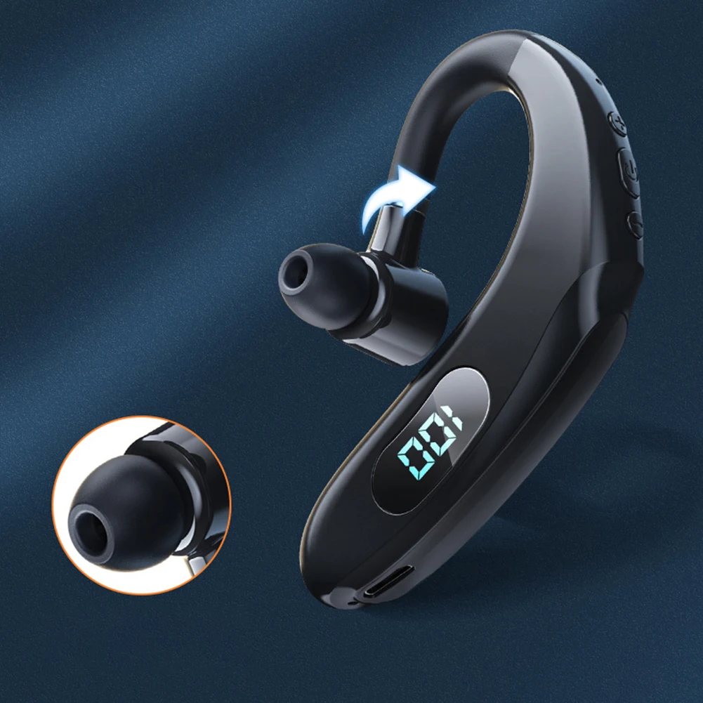 

Bluetooth 5,2 гарнитура Q20 беспроводные наушники мини-наушники стереонаушники спортивная водонепроницаемая гарнитура с ушным крючком и микрофоном