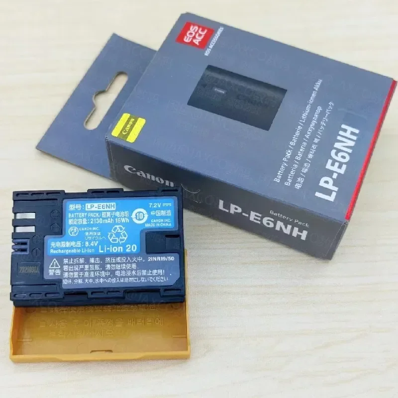 100% Оригинальный аккумулятор 2130 мАч для Canon LP-E6NH R7 R6 R62 R5 R5C R 7D2 7D 6D2 6D 5D4 5D3 5D2 90D 80D 70D 60D