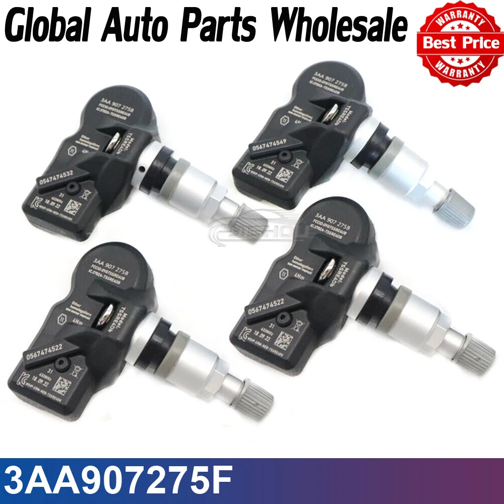 3AA 907275 F автомобильный новый датчик давления в шинах TPMS 433 МГц для Volkswagen Tiguan CC Touran