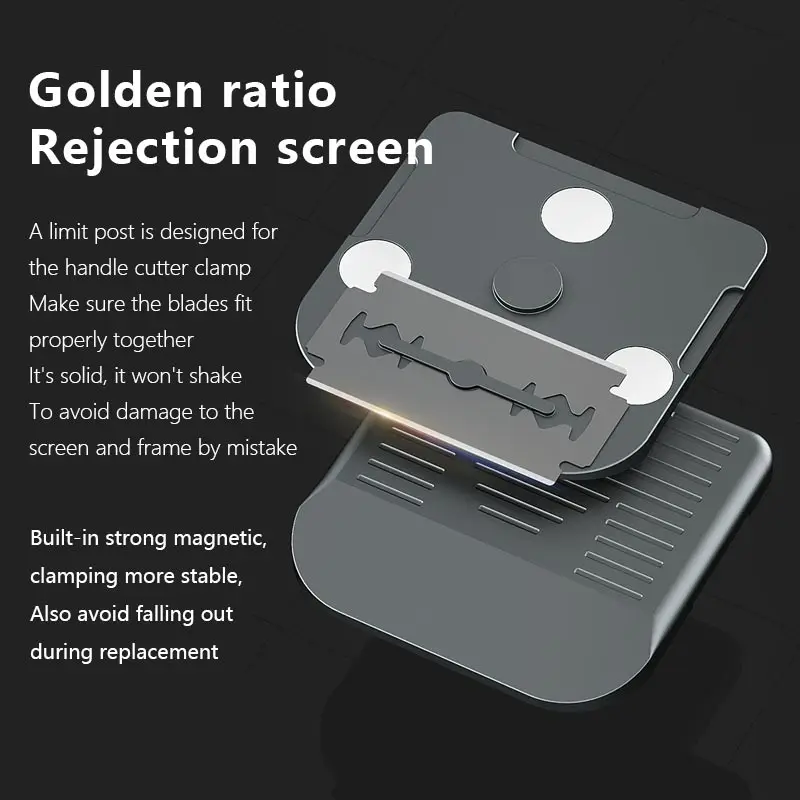 MaAnt MY-116 двусторонний держатель лезвия для разборки экрана клей мобильного