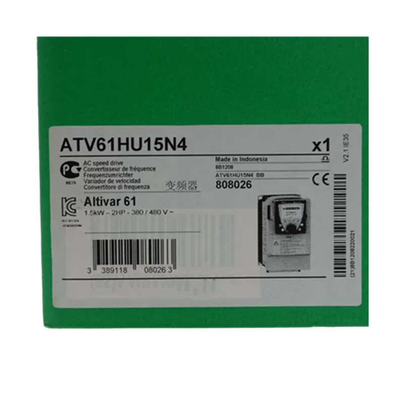

Оригинальный новый электронный инвертор ATV61HU15N4 380 кВт в VFD преобразователь один год гарантии