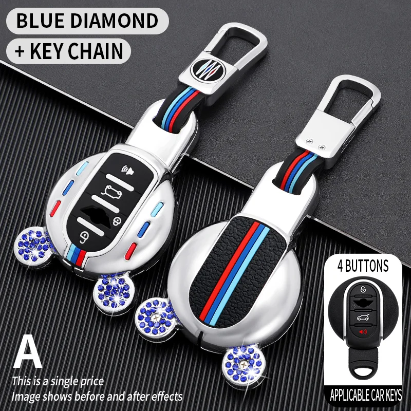 

Car Key Case Keychain Holder Smart Remote Fobs Protector Cover Lovely Replace Shell For BMW Mini Cooper F54 F55 F56 F57 F60