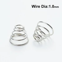 1246pcs 304 stainless steel taper pressure spring wire conical cone compression springs tower diameter 1mm