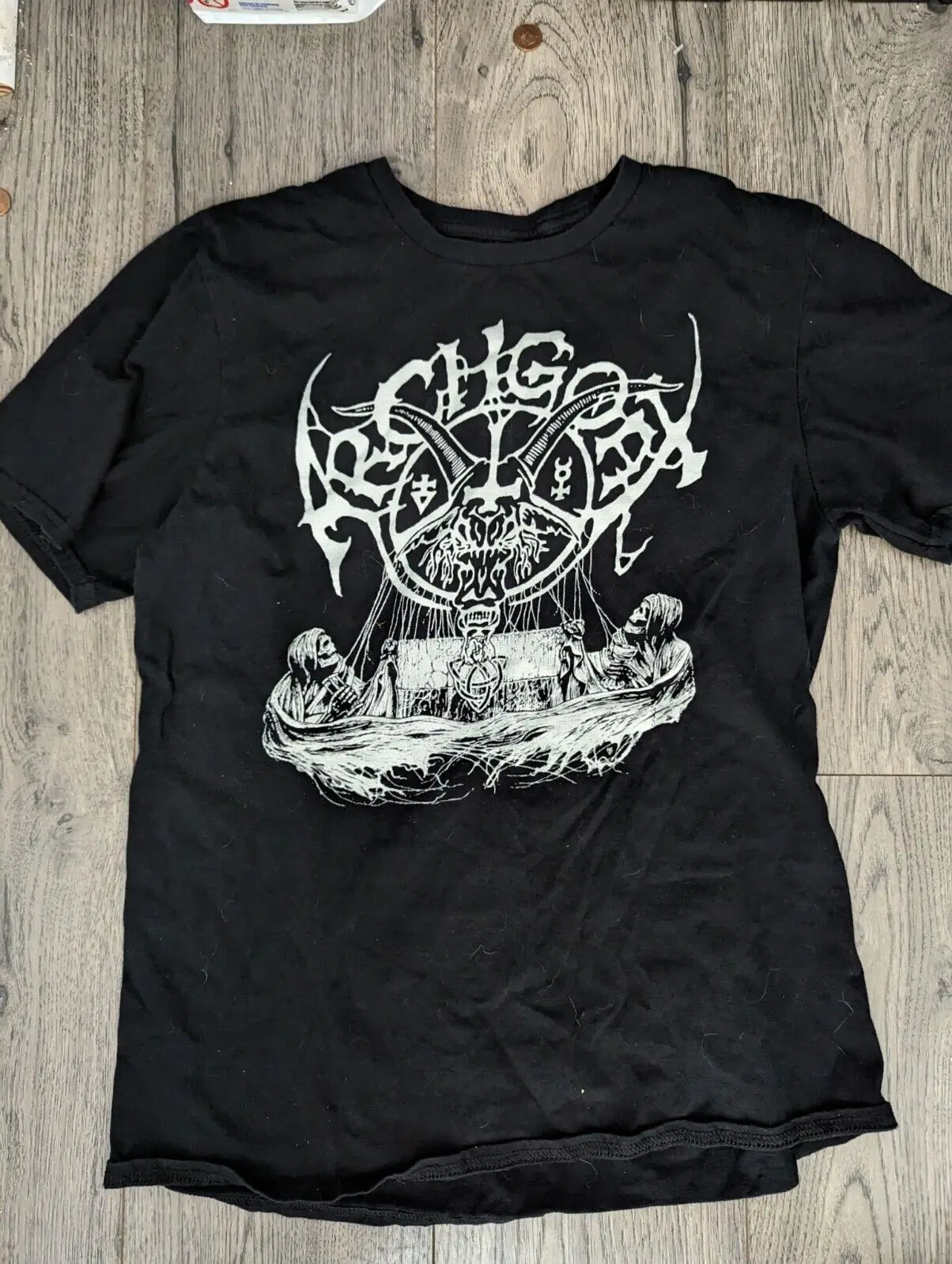 Мужская футболка среднего размера, черная металлическая футболка Beherit Mayhem Bathory