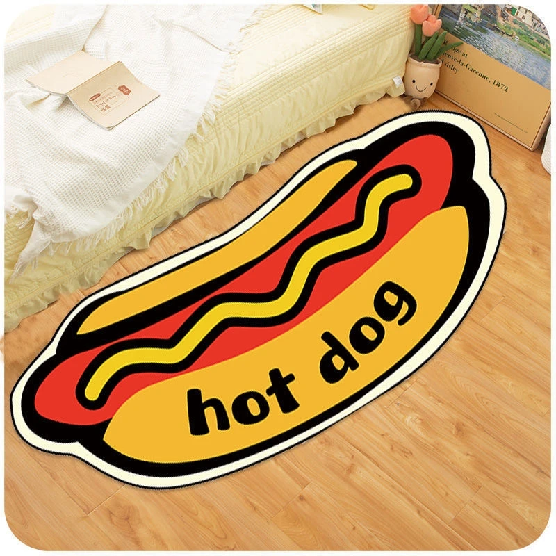 Креативный ковер в скандинавском стиле плюшевый мультяшный для прикроватной