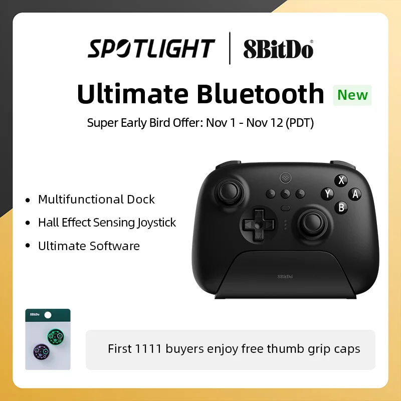 Cena 8bitdo-ostateczny Bezprzewodowa Bluetooth Kontroler Gier Z Stacja Do ładowania Dla Nintendo Przełącznik I PC, Windows 10, 11, Pary Najtaniej 8bitdo-ostateczny Bezprzewodowa Bluetooth Kontroler Gier Z Stacja Do ładowania Dla Nintendo Przełącznik I PC, Windows 10, 11, Pary