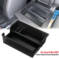 car interior central armrest storage box center console organizer tray pallet holder stowing tidying for isuzu d max 2021 2022
