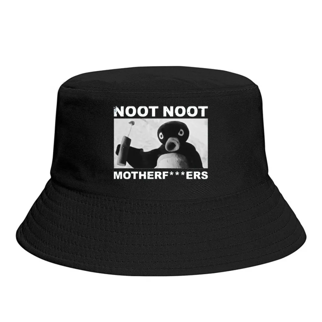 

Noot Noot (4) Pingu Penguin Anime Men Women Bucket Hat Beach Sunshade Thick Panama Cap Visor Sun Hats Fisherman Caps