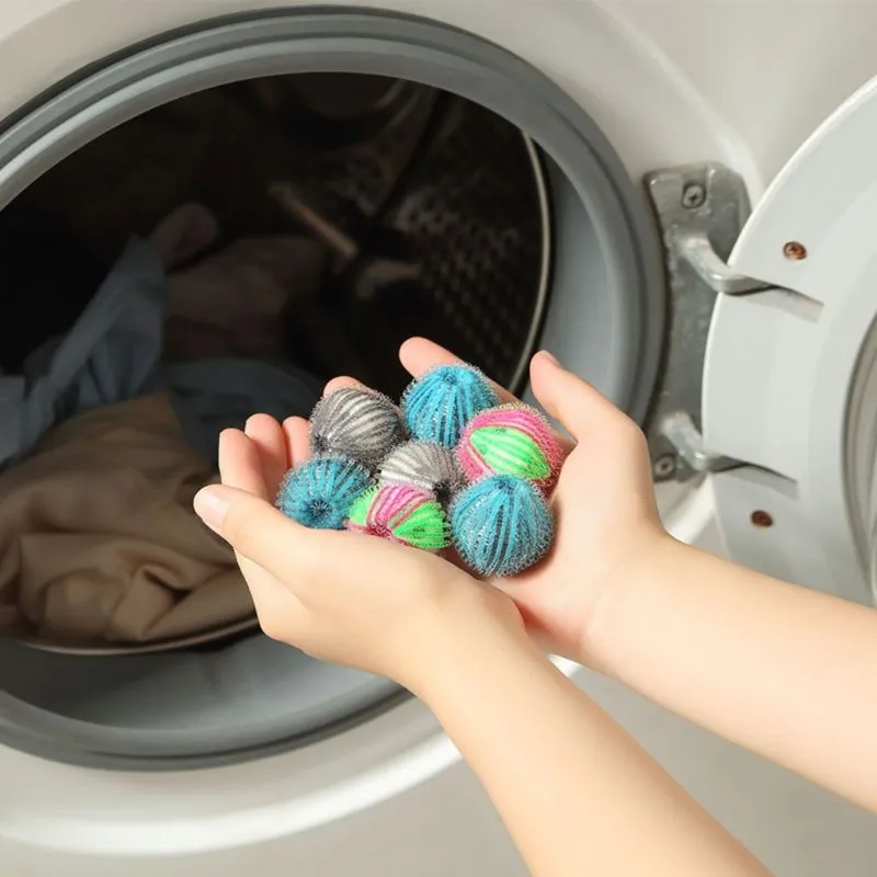 

8/16pcs Random Colors Magic Pet Hair Removal Laundry Ball Grabbing Fluff Cleaning Remover Household Pet Epilator Washing Machine