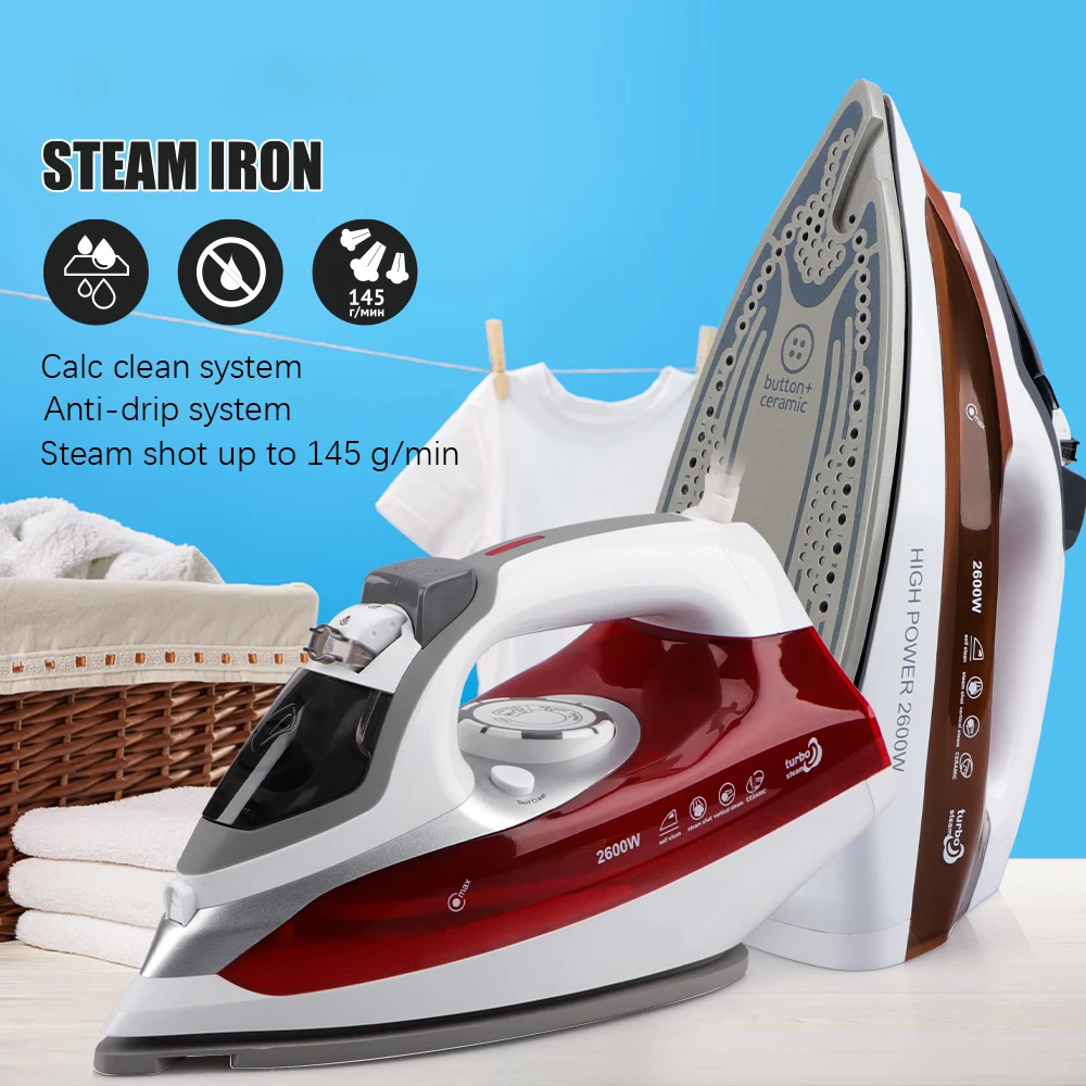 2600W Clothes Iron Steam Generator Steam Iron for Clothes Garment steamer with Self Clean function Handhold Steamer