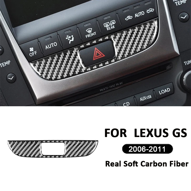 Углеродное волокно автомобильная аварийная сигнальная лампа переключатель