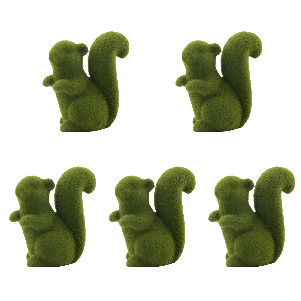 

5x Lovely Statue Decorative Resin Squirrel Squirrel Model Decorative Squirrel Statue Garden Squirrel Statue