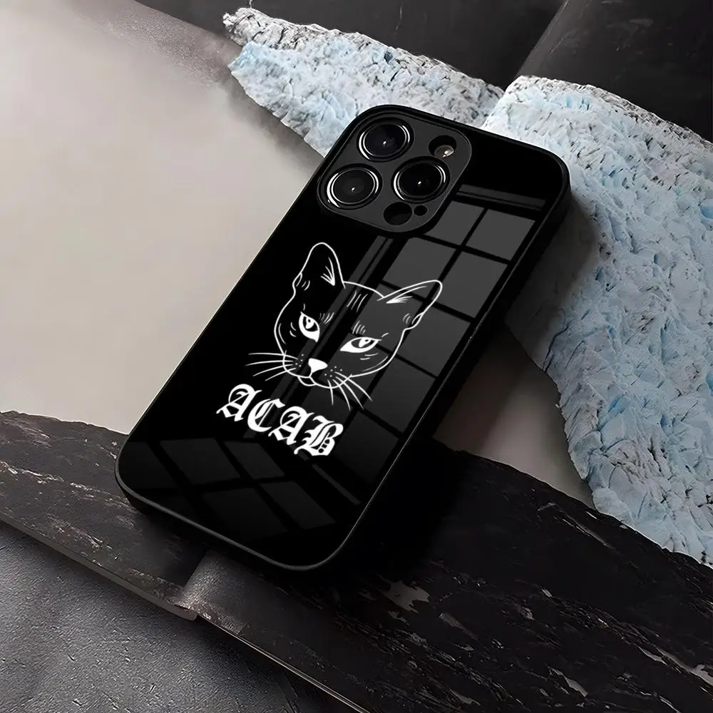 Фото Чехол для телефона Acab Ultras из закаленного стекла для iPhone 16 17 13 14 12 15 11 Pro Max Plus Mini X XR SE2020 Coque №5